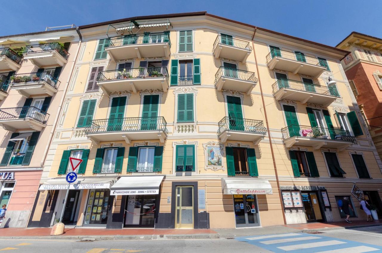 Alla Casa Rosa Al Mare- Centrale A Di Fronte Al Mare- Emozionante- Garage Privato Gratuito A 800 Mt- Aria Condizionata-Wifi Apartment Rapallo Exterior foto