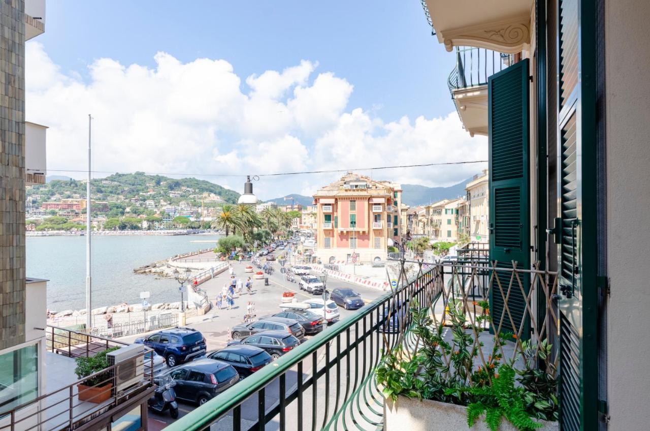 Alla Casa Rosa Al Mare- Centrale A Di Fronte Al Mare- Emozionante- Garage Privato Gratuito A 800 Mt- Aria Condizionata-Wifi Apartment Rapallo Exterior foto